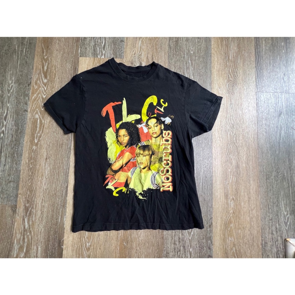 TLC Graphic Tee Unisex Small Black Good No Scrubs 90s R&B Band T-Shirt
